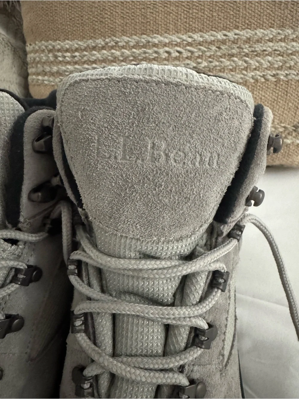 L.L. Bean Men's Gray Suede Hiking Rain & Snow Boots
